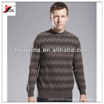 2016 winter man's fashion cashmere jacquard sweater